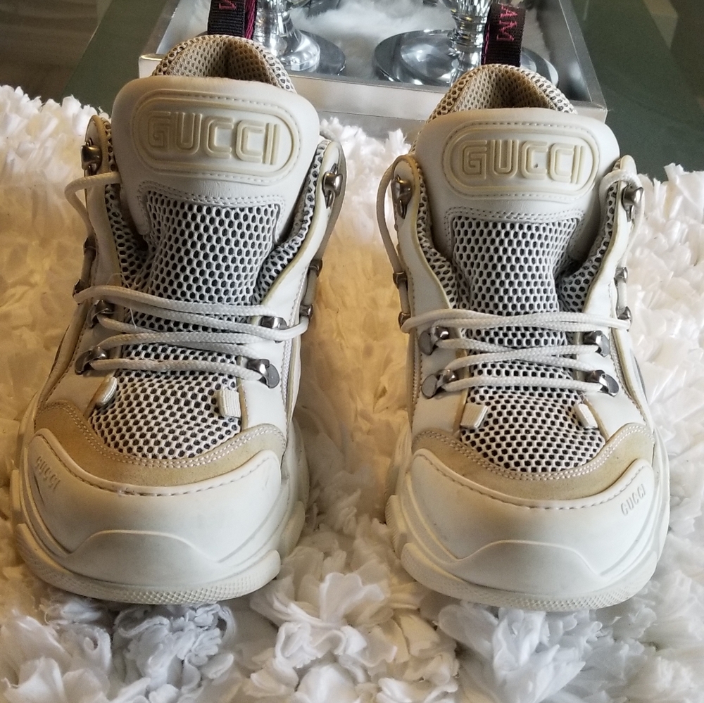 Gucci Women Flashtrek Sneakers 100% Authentic